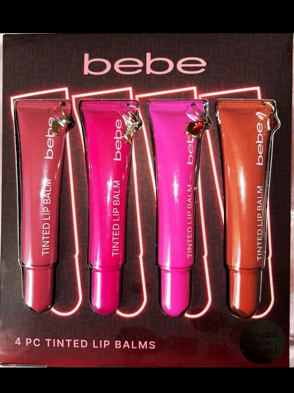 bebe 4-PC Tinted Lip Balm Set - 🩷❤️